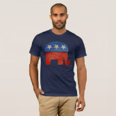 T-shirt L'éléphant républicain s'est fané (Devant entier)