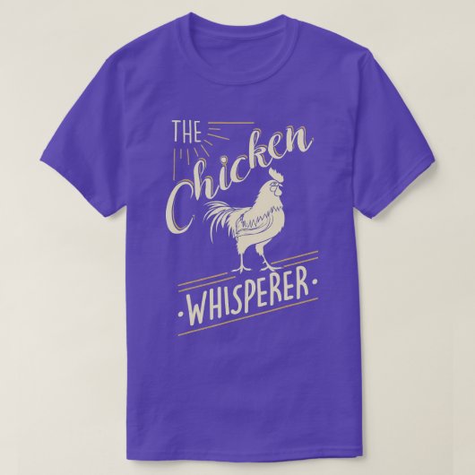 T-shirt L'élevage amusant de poulets à Whisperer (Design devant)