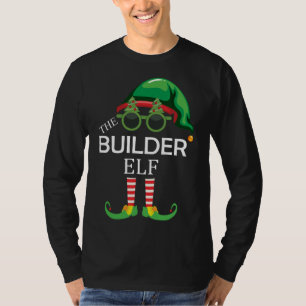 T-shirt L'Elf Constructeur Noël Famille Assortis
