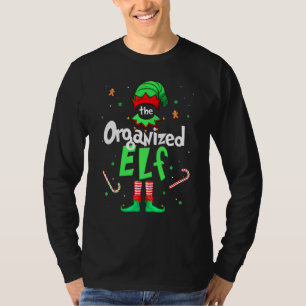 T-shirt L'Elf Organisé Xmas Correspondant à Noël Pour Fami