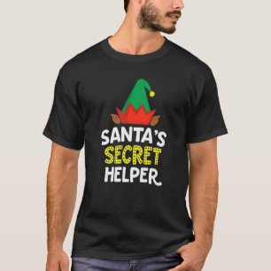 T-shirt L'elfe assistant secret de Santa Melanin Noël Afri