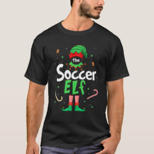 T-shirt L'elfe du football Xmas Noël pour la famille