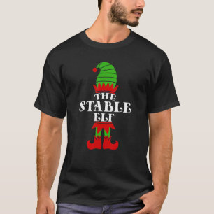 T-shirt L'elfe stable Noël appariement famille collègue de