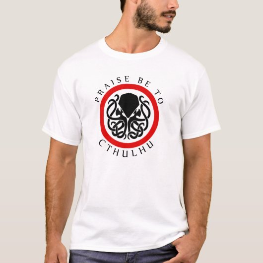 T-shirt L'éloge soit à Cthulhu (Devant)