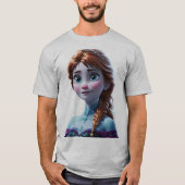 T-shirt l'elsa congelée (Devant)