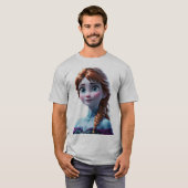 T-shirt l'elsa congelée (Devant entier)