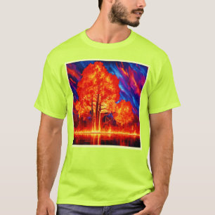 T-shirt L'emblème de la forêt de feu aux couleurs vives