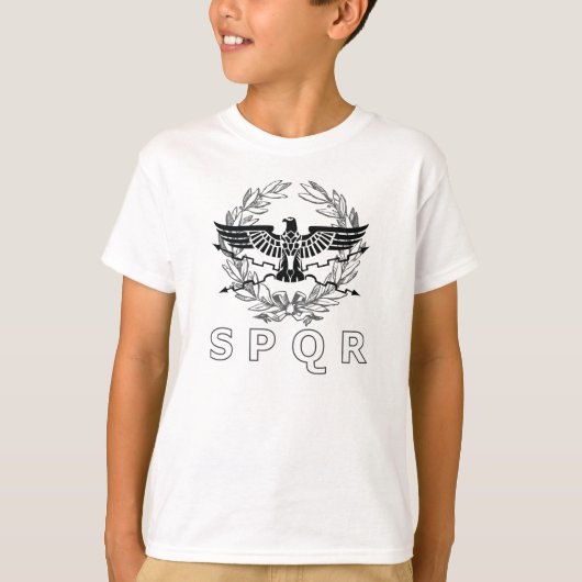 T-shirt L'emblème de l'empire romain SPQR (Devant)