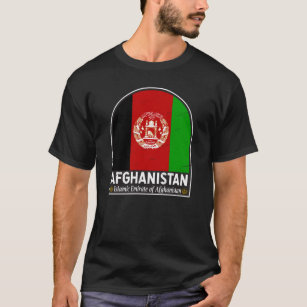 T-shirt L'emblème du drapeau afghan est Vintage