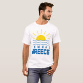 T-shirt Lemnos Grèce Soleil Et Mer Hommes Blanc (Devant entier)