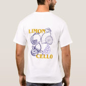 T-Shirt lemon cello.  mens fashion  (Dos)