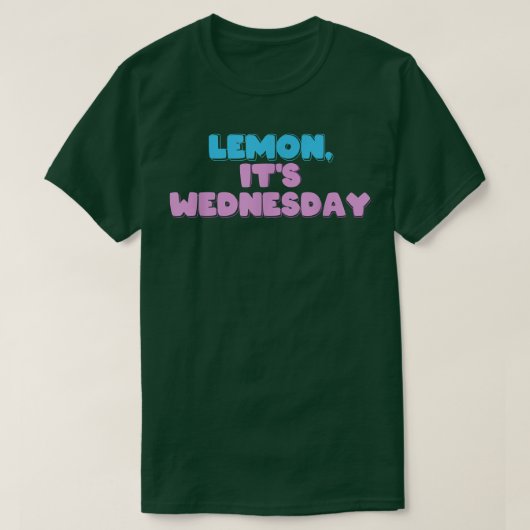 T-shirt Lemon, c'est mercredi (Design devant)