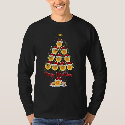 T-shirt Lemon Christmas Tree Lights Santa Lemon Fruit Xmas (Devant)