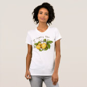 T-shirt Lemon Floral Botanique (Devant entier)