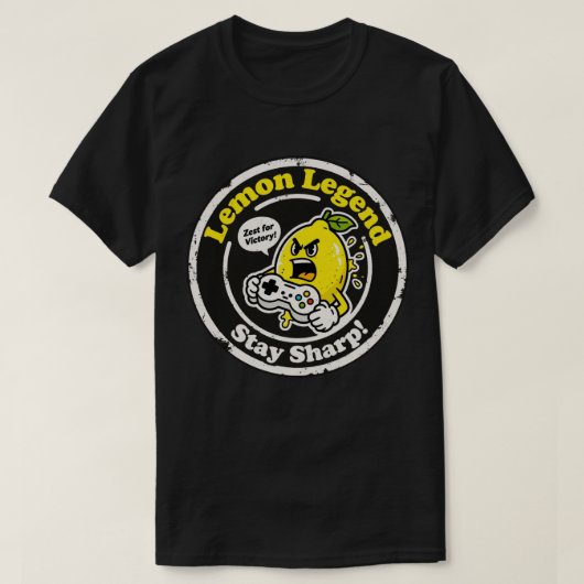 T-shirt "Lemon Legend" Jeu de nourriture Pun graphique Vin (Design devant)