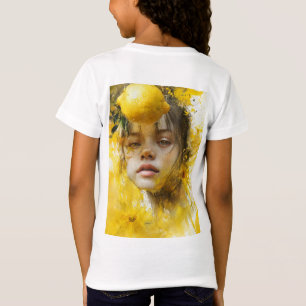 T-Shirt Lemon Zest : Un portrait de la radiance juvénile"