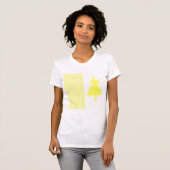 T-shirt Lemonade Houndstooth moderne avec Silhouette mode (Devant entier)