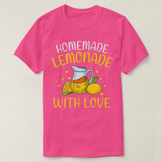 T-shirt Lemonade maison avec Love Fun Lemon Stand Juice (Design devant)