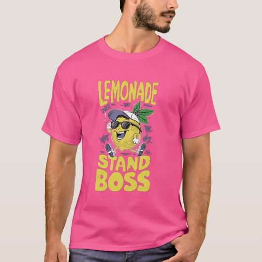 T-shirt Lemonade Stand Boss Kids Lemonade Stand Jus Cadeau (Devant)