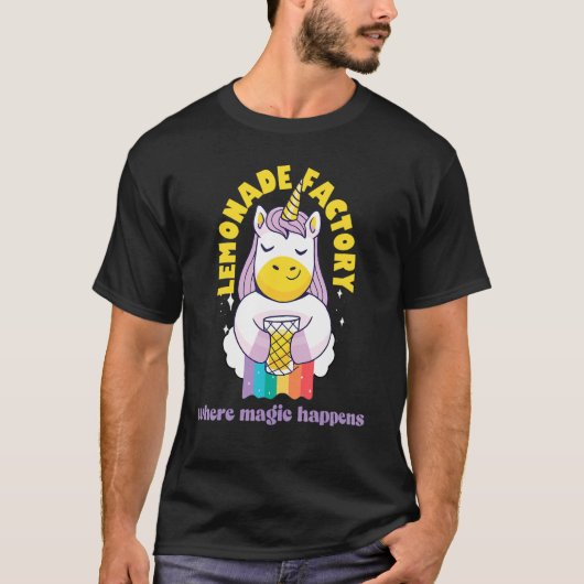 T-shirt Lemonade Stand Factory Magie Entrepreneur Enfants (Devant)
