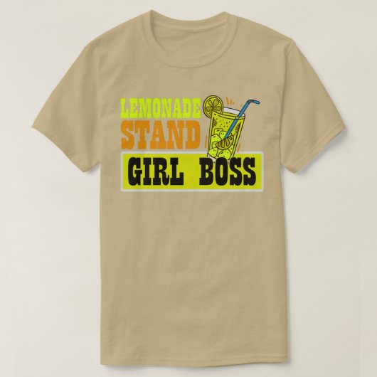 T-shirt Lemonade Stand Girl Boss Funny Lemon Juice Busines (Design devant)