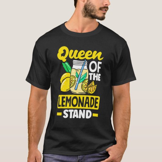 T-shirt Lemonade Stand Lemon Juice Store Queen Of The Lemo (Devant)