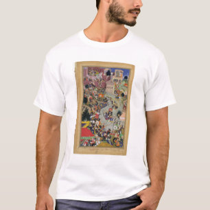 T-shirt L'empereur Akbar (r.1556-1605) tire Saimal au S