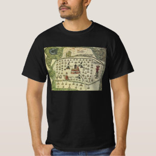T-shirt L'empire aztèque de Montezuma, carte antique du mo