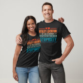 T-shirt L'Emplacement De L'Utilitaire Mon Niveau Dépend De (Unisexe)