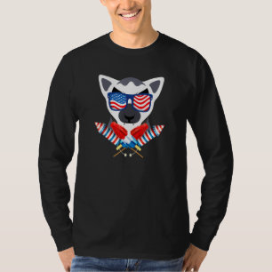 T-shirt Lemur 4 juillet - Amérique - Feux d'artifice Popsi
