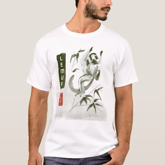 T-shirt Lemur chinois (Devant)