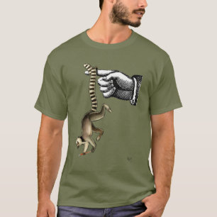 T-shirt Lémur coupé la queue par anneau sur le doigt 2