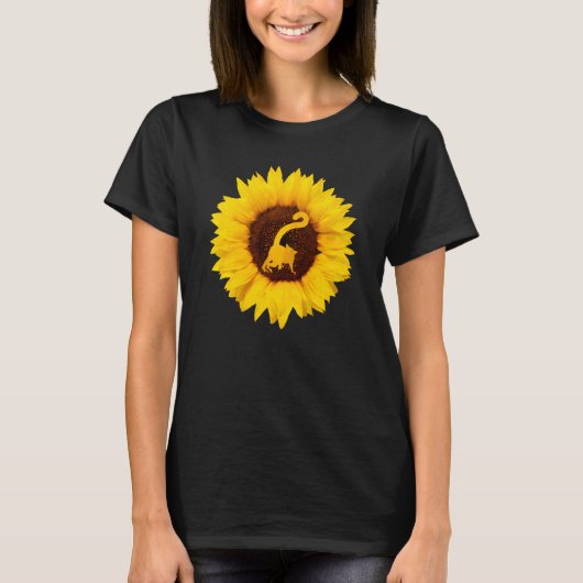 T-shirt Lemur Hommes Primate Animal Sunflower (Devant)