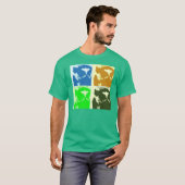 T-shirt Lemur Pop Art (Devant entier)