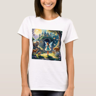 T-shirt "L'enchantement de la lune La forêt de la fée