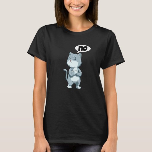 T-shirt Lendemain de Fête de Chat Grève Agacement Zéro Boc (Devant)