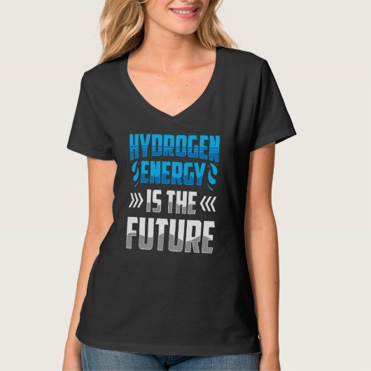 T-shirt L'Énergie Hydrogène Est La Puissance Future Hybri  (Devant)