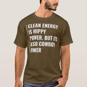 T-shirt L'énergie propre est une énergie hippie
