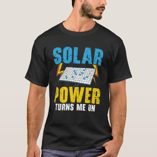 T-shirt L'énergie solaire me transforme en énergie renouve (Devant)