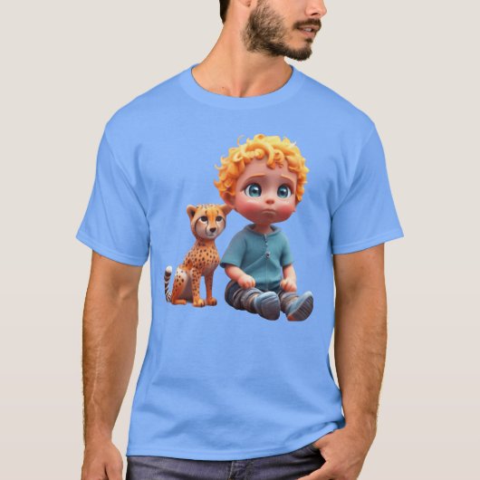 T-shirt L'enfant et les amis du chat (Devant)