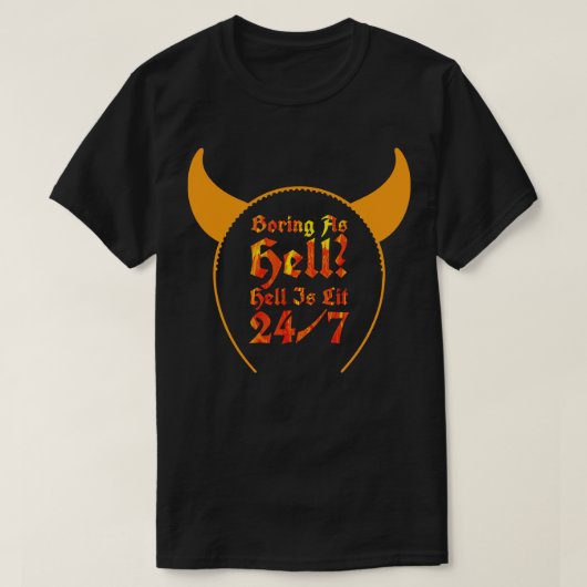 T-shirt L'Enfer Est Lit Satan (Design devant)