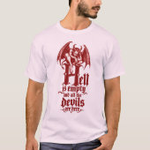 T-shirt L'enfer est vide (Devant)