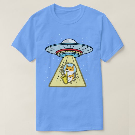 T-shirt L'enlèvement de Corgi Astronaut Saophone (Design devant)