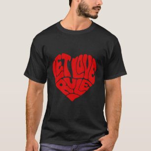 T-shirt Lenny Kravitz Â€"Let Love Rule Red Heart