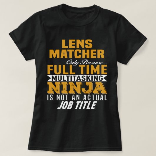 T-shirt Lens Matcher (Design devant)