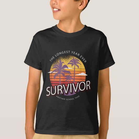 T-shirt L'enseignant de l'année scolaire la plus longue su (Devant)