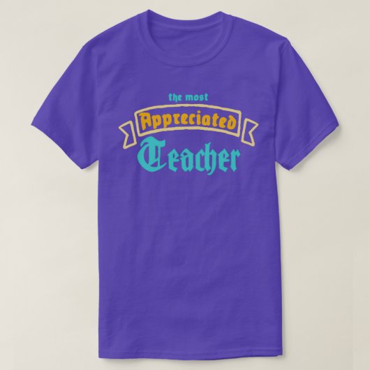 T-shirt L'Enseignant Le Plus Apprécié (Design devant)
