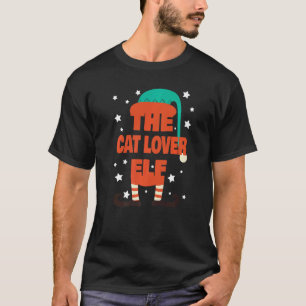 T-shirt L'ensemble de Pyjama de Noël Elfe Chat pour la Fam