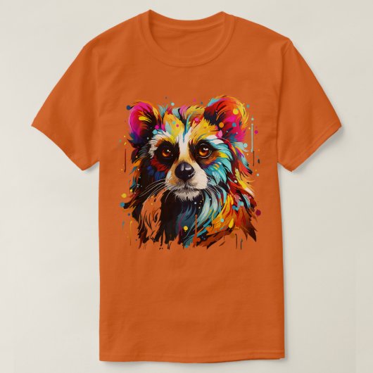 T-shirt Lent Loris arc-en-ciel (Design devant)