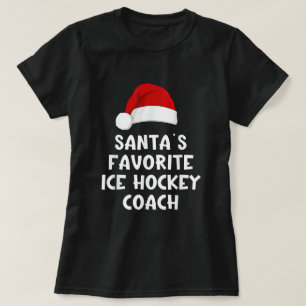 T-shirt L'entraîneur de hockey préféré du Père Noël, drôle